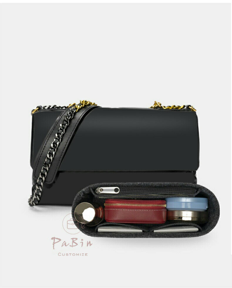 バッグインバッグ Chanel 対応 フェルト 自立 軽い インナーバッグ シャネルボーイ対応 レディース フェルト素材 ポリエステルフェルト ツールボックス 仕切り 母の日 カスタマイズ バッグ 内部 底 汚れ防止 BagCare