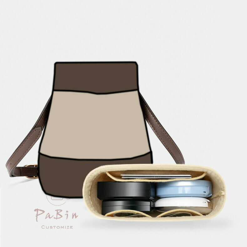 バッグインバッグ グッチGUCCI Ophidia 対応 フェルト 軽量 自立 インナーバッグ チャック付き 小さめ ..