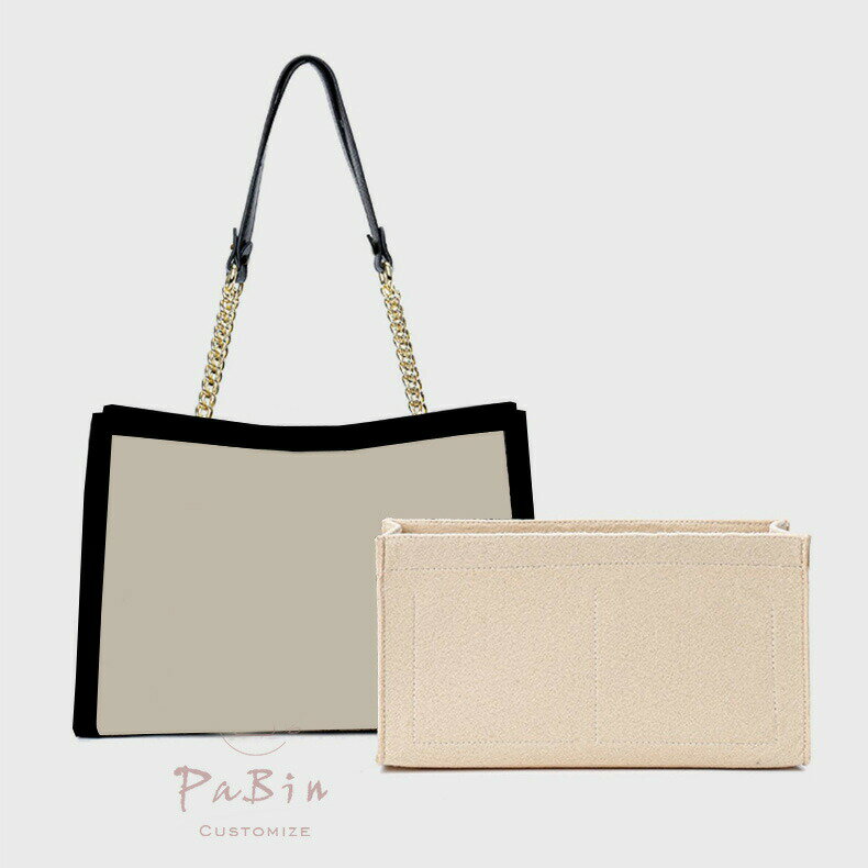 バッグインバッグ グッチGucci Padlock 対応 フェルト 軽量 自立 インナーバッグ チャック付き 小さめ ..