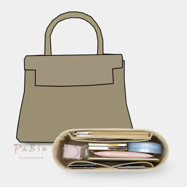 バッグインバッグ エルメス Hermes kelly 対応 インナーバッグ フェルト 軽量 高級バッグ専用 バッグの..