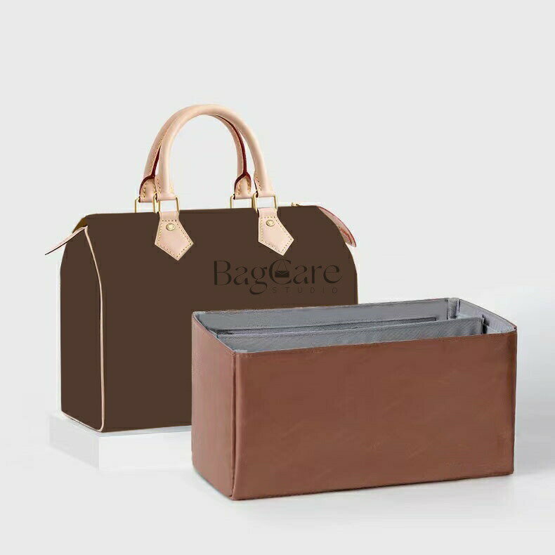 Rakuten - バッグインバッグ LV SPEEDY対応 自立 軽い ルイヴィトン対応 Louis Vuitton対応 インナーバッグ フェルト素材 ツールボックス 仕切り 大容量 収納バッグ マザーズバッグ マルチポケット 母の日 カスタマイズ バッグ 内部 底 汚れ防止 BagCare