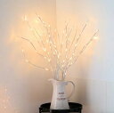 ブランチツリー LED ライト 枝 イルミネーション ツリー 電池式 間接照明 クリスマス 高さ75cm 5本100電球 オシャレ 北欧 タイマー機能 防水 (...