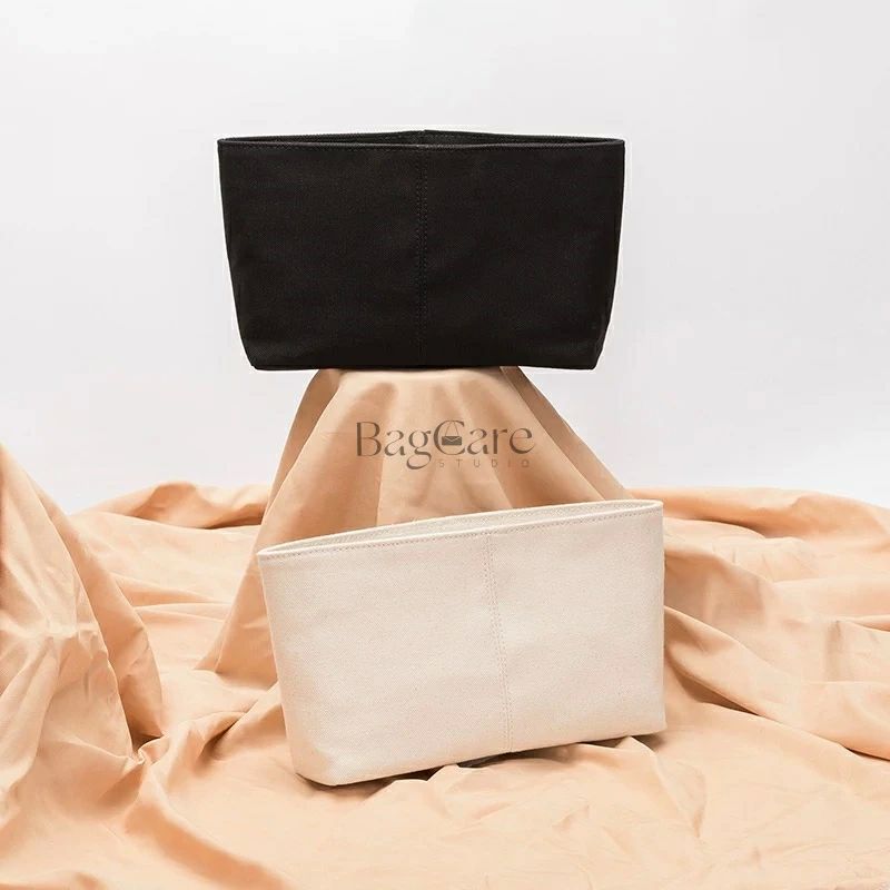 キャンバスポーチ バッグインバッグ 仕切り 大容量 自立 軽い インナーバッグ レディース 収納バッグ ..