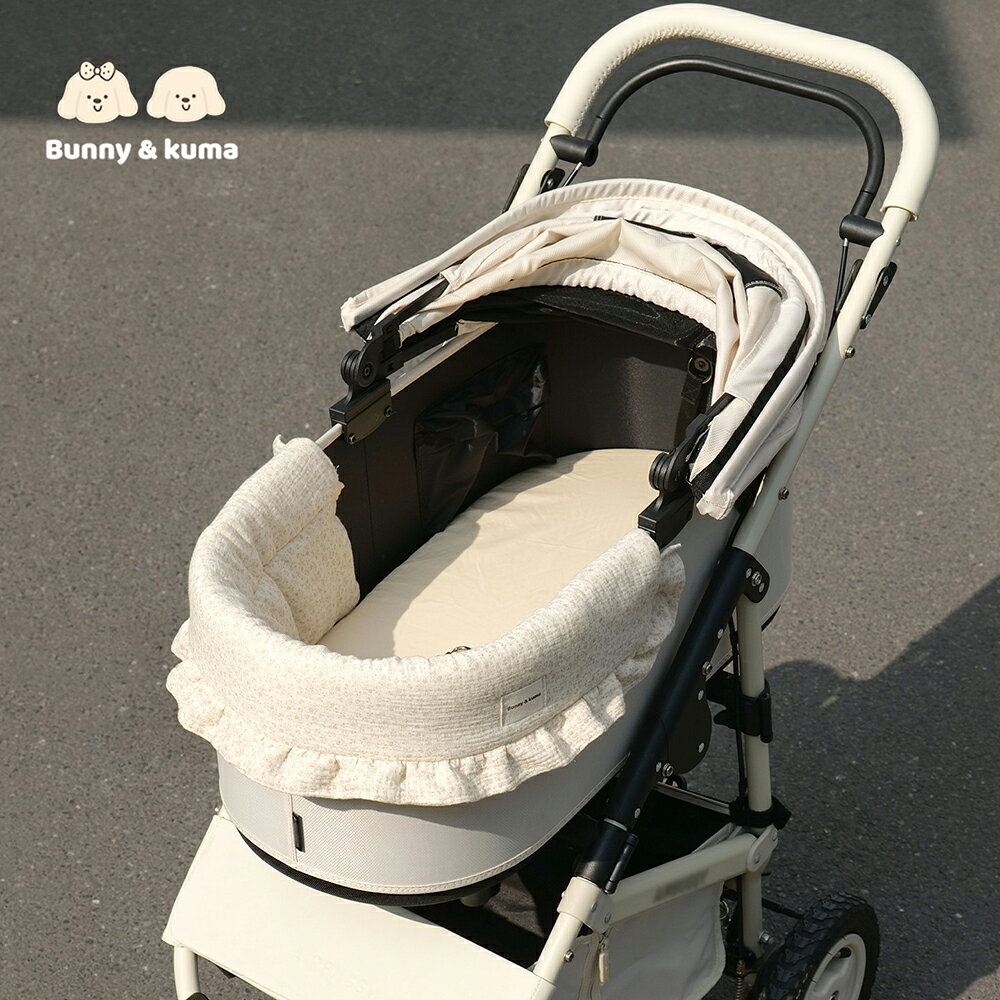 【26年夏 新登場】接触冷感 ペットマット クッション 冷涼 夏 暑さ 対策 グッズ Airbuggy L対応 ペットカート ベッド 兼用マット 寝袋 小型犬 猫 コットン ペットカートカバー あごのせクッション マット 枕 花柄 ペット用品 monuso-10006579 Monuso サンプル画像2