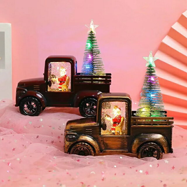 乐天商城 - クリスマス サンタクロース ドライビングトラクター おもちゃ用 ライト付き LEDデスクライト テーブルランプ 電気スタンド 子供 寝室 装飾 枕元 ベッドサイ 夜間ライト 置物 間接照明
