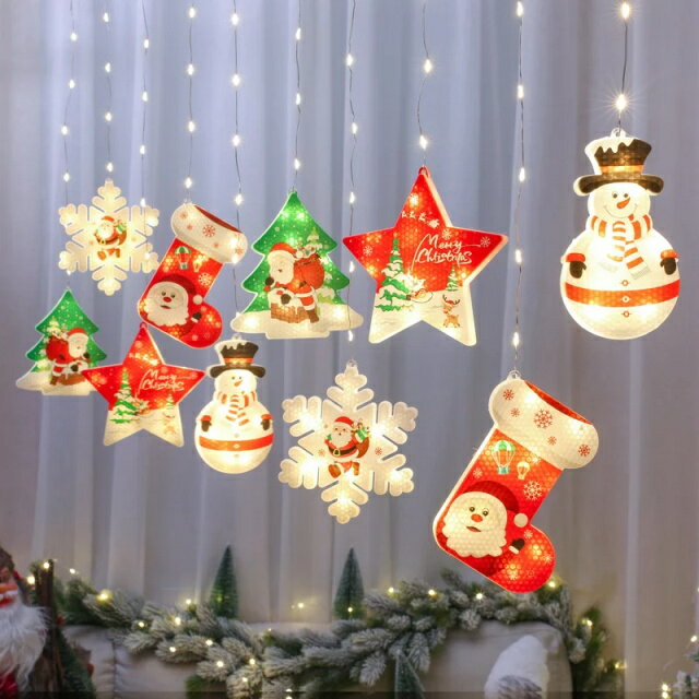 10個のライト 3m 星型装飾LEDライト クリスマスツリーライト クリスマス飾り 装飾ライト フェアリーライト電飾led usb式 クリスマス 飾りツリー led電球庭 屋内 屋外 クリスマスツリー/露台/結婚式/パーティー