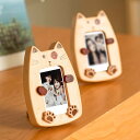 アートフレーム ミニ 木製 飾り 猫 保存用 おしゃれ 天然木 スタンド 写真展示スタンド 写真フレーム 卓上 お祝い 記念日 誕生日 プレゼント