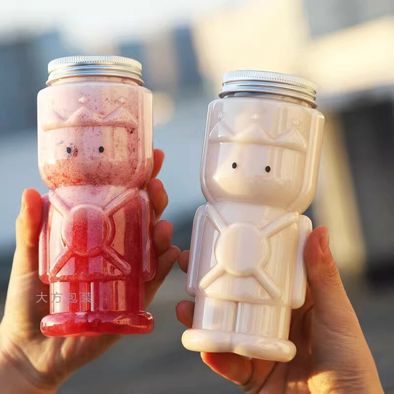 乐天商城 - ドリンクボトル 350ml 500ml フタ付き ストローなし タピオカボトル チーズティー バナナジュース ボトル ドリンク カップ プラカップ 透明カップ プラコップ 飲み物 コップ 10個 40個セット
