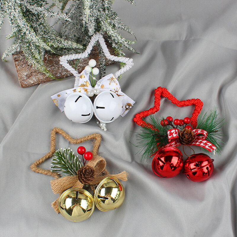 乐天商城 - クリスマスオーナメント 鈴 ベル 装飾用ベル かわいい クリスマスツリー飾り DIY アクセサリー リボン 飾り付け クリスマス用 装飾品 部屋 雰囲気 デコレーション