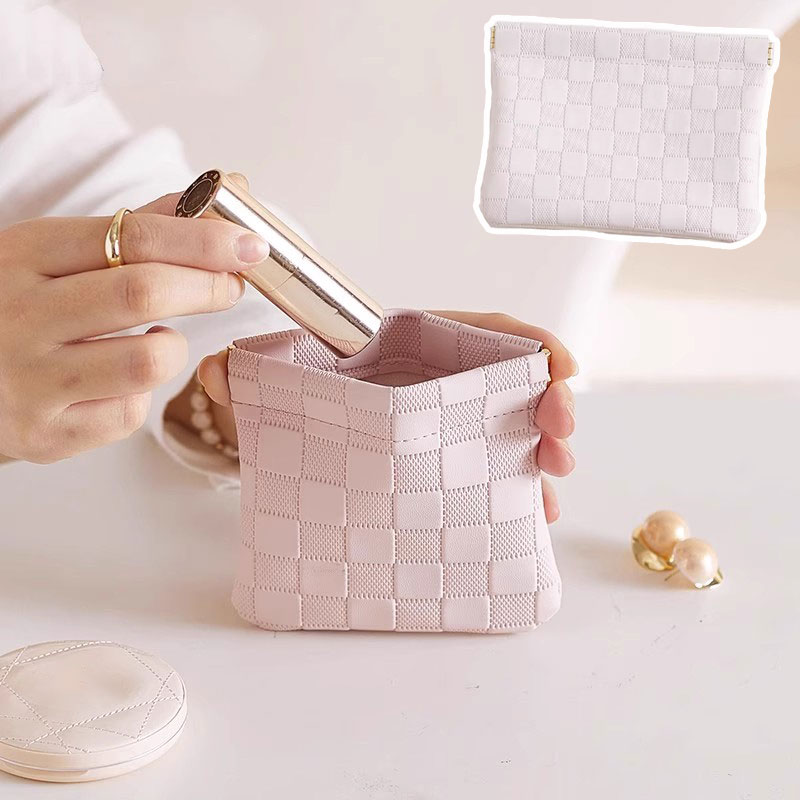 乐天商城 - ポーチ 小物入れ 可愛い ミニ 化粧ポーチ おしゃれ メイクポーチ かわいい コンパクト 収納 整理 自立 インナーバッグ メイク コスメ プレゼント バッグインバッグ 持ち運び便利 収納 旅行用