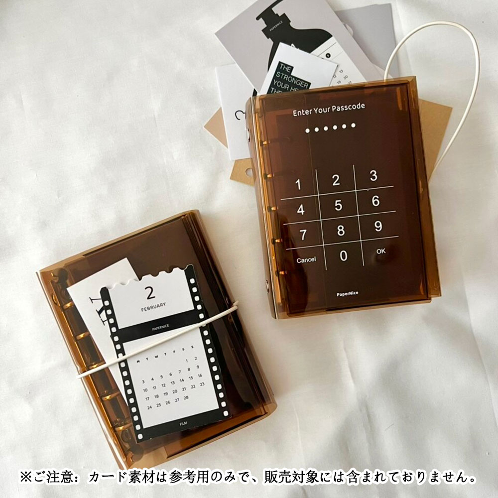 乐天商城 - シール帳 バインダー 半透明 M5/A7/A6per 5穴 6穴 PVCカバー 女の子 手帳 ノート メモ帳 シールバインダー コンパクト手帳 カスタマイズ手帳 手帳型 収納アルバム プレゼント 推し 推し活グッズ オタ活グッズ おしゃれ ルーズリーフ50枚付き
