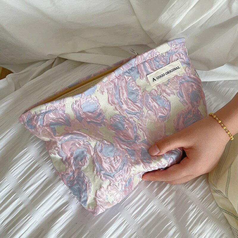 乐天商城 - ポーチ 小物入れ 可愛い 柄 花柄 化粧ポーチ おしゃれ メイクポーチ かわいい ト コンパクト 収納 整理 自立 インナーバッグ メイク コスメ プレゼント バッグインバッグ バッグ 内部 底 汚れ防止 PaBin