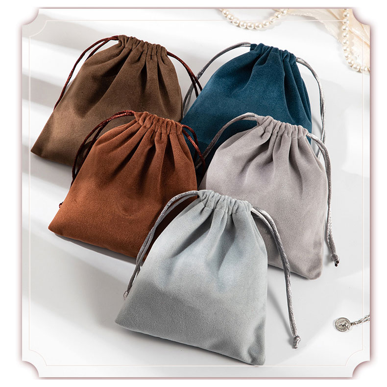 乐天商城 - 【10枚セット・8色/3サイズ展開】巾着袋 パイル地 巾着 パイル地 インナーバッグ 大 小 巾着ポーチ 小物入れ 適用 ラッピング 着替え袋 アクセサリーポーチ 収納袋 スマホ アクセサリー メイク 化粧品 収納可能