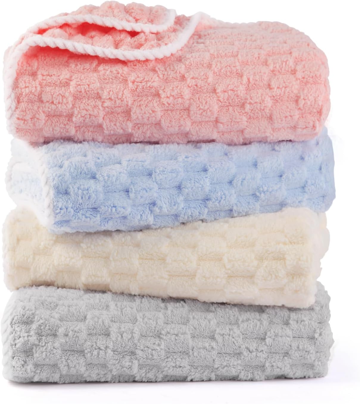 バスタオル タオル浴ガーゼ 70*140cm 4枚セット ふわふわ 柔らかい肌触り 春 夏 高速吸水 速乾 耐久性 抗菌防臭 お風呂上がり 家庭用 男の子 女の子