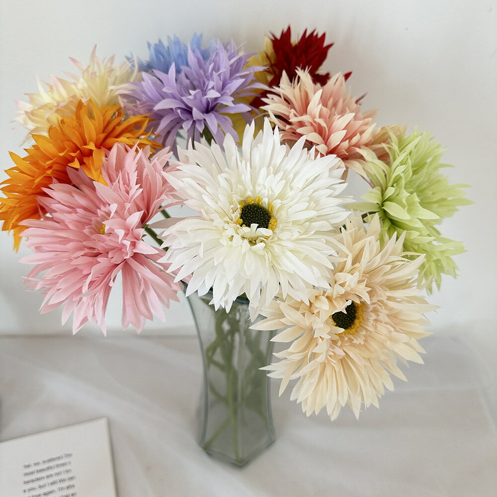 乐天商城 - 11色1組本セット 菊 造花 花束 フラワー 枯れない花 菊花卉 可愛い おしゃれ 女性 彼女 人気プレゼント 贈り物 誕生祝 記念日 写真撮影 雰囲気 お礼 結婚式 卒業式 飾り 菊 バレンタイン ホワイトデー