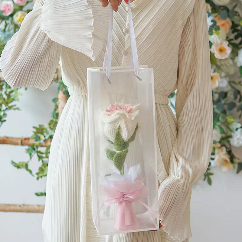 楽天一位 立派な花 かわいい花 誕生祝プレゼント用 告白 婚約 記念日お祝い diy毛糸手編み 手芸 編み物 かぎ針で編むブーケ 枯れない花 母の日 敬老の日