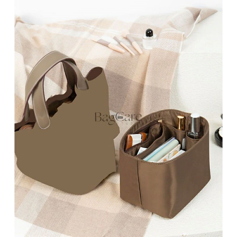 バッグインバッグ エルメス Hermes Picotin18/22対応 防水タイプ 軽量 自立 ナイロン インナーバッグ ..