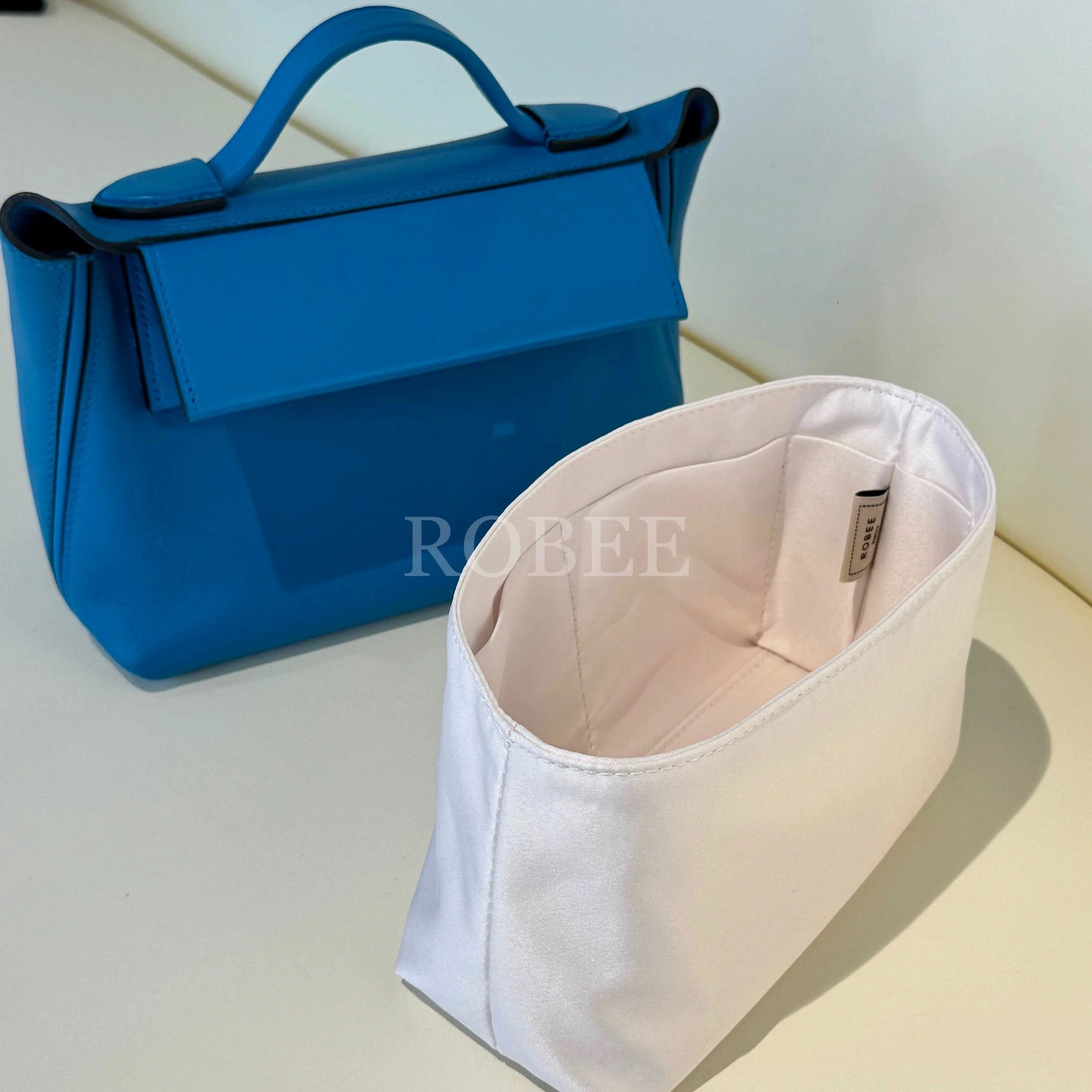 Rakuten - バッグインバッグ エルメス Hermes 2424 mini/29対応 軽量 自立 インナーバッグ チャック付き 小さめ 大きめ バッグの中 ナイロン 整理 整頓 通勤 旅行バッグ カスタマイズ 定制 バッグ 内部 底 汚れ防止 BagCare