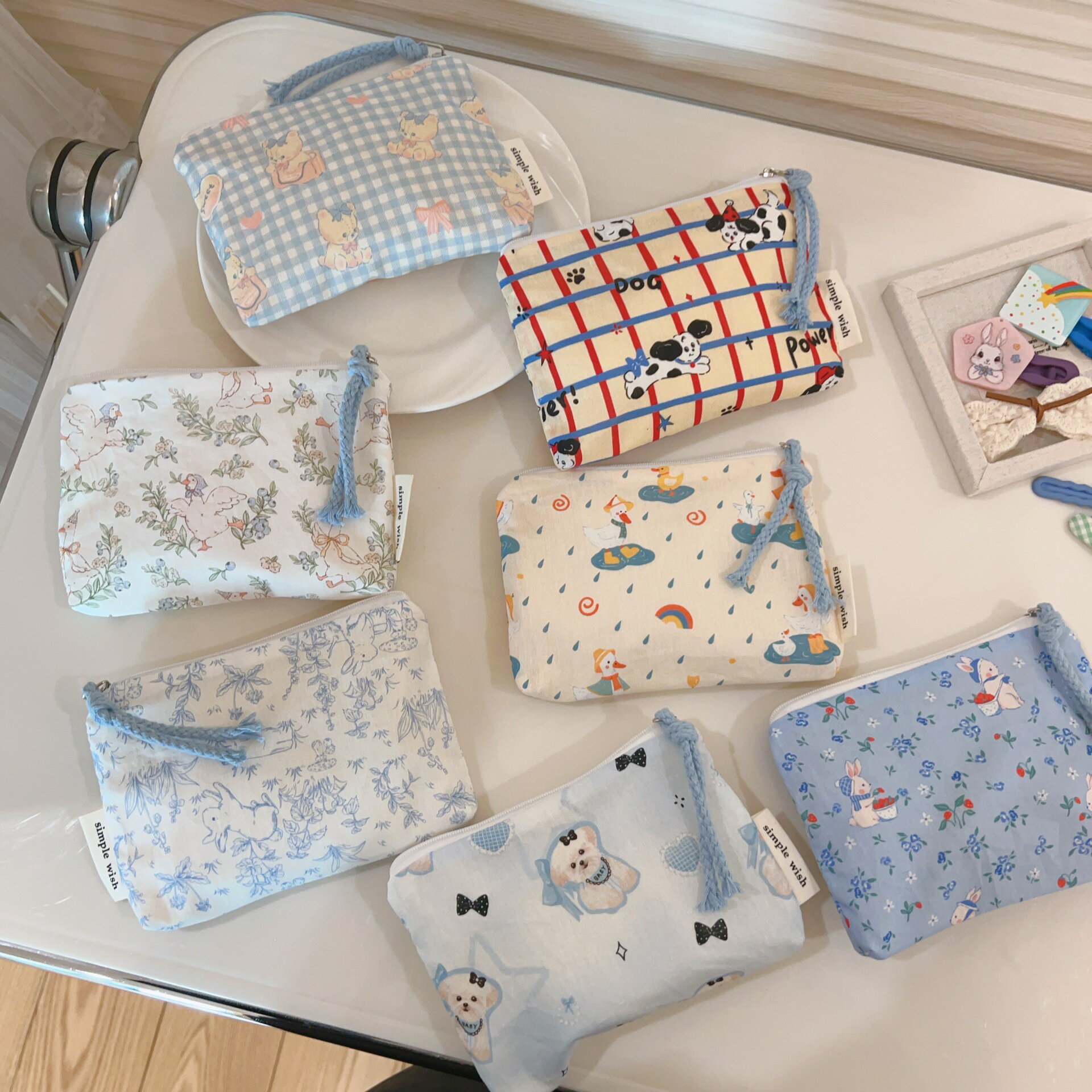 乐天商城 - 収納ポーチ ミニ財布 レディース かわいい コンパクト 小銭入れ 化粧ポーチ 化粧品 カード入れ お札入 おしゃれ 可愛い 使いやすい プレゼント 14cm*10cm*2cm
