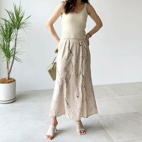 【 大理石マーメイドスカート】スカート マーメイド 大理石 ファッション レディース 女 レディース アパレル トレンド カジュアル おしゃれ 楽ちん 服 上品 大人 オススメ 人気 楽天 セール 楽天市場 MOOCA mooca モカ 《メール便送料無料》