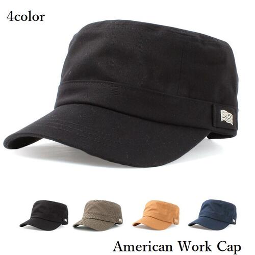 再入荷☆2サイズ フリー & キッズ サイズ☆【 American Work Cap ワークキャップ 】 帽子 ワーク キャップ ハット HAT メンズ レディース キッズ 紫外線対策 UV 日除け つば ゴルフ アウトドア レジャー シンプル おしゃれ お揃い 春夏秋冬 MOOCA 楽天 【送料無料メール便】