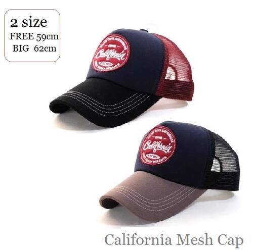 楽天MOOCA【 California Mesh Cap 】《メール便送料無料》 帽子 大きいサイズ ビッグサイズ big メッシュ キャップ メンズ レディース UVカット 紫外線対策 カジュアル ダメージ カッコイイ 春夏秋冬 オールシーズン フリーサイズ スナップバック オシャレ 父の日 MOOCA 楽天