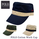 \サマーセール/【 POLO ポロ ワークキャップ 】《送料無料メール便》ポロ ワーク キャップ 帽子 POLO WORK CAP cotton コットン UV...