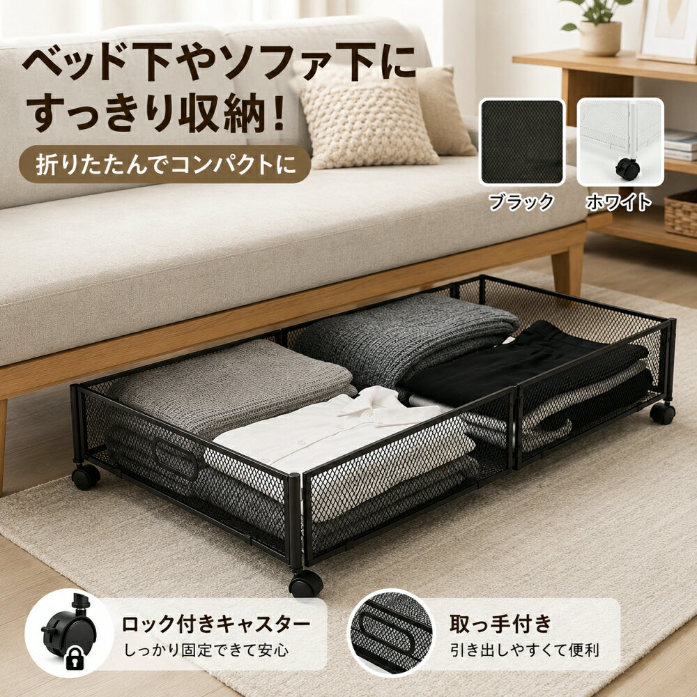 楽天市場】ソファ下 収納（カラーブラック）（インテリア・寝具・収納