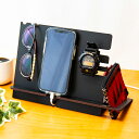 ★10%OFF!★ スマホスタンド 木製 ワイドタイプ おしゃれ カッコいい メープル ウォールナット 腕時計スタンド ウォッチスタンド デスクバー ウォッチディスプレイ 父の日 国産 日本製 スマートフォンスタンド iPhoneスタンド スマホスタンド012(2)