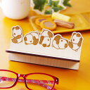 ★10%OFF!★メガネスタンド 木製 パンダ グッズ 雑貨 おしゃれ パンダ グッズ 4.0mm厚の丈夫な国産MDF おしゃれ 国産 北欧 かわいい 雑貨 まとめ買い 犬 ネコ 猫 クマ うさぎ 眼鏡スタンド 名刺スタンド メガネスタンド011 その1