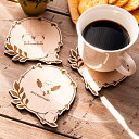 コースター 3枚セット 木製 2種から