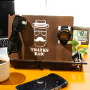★ P3倍7/13〜7/15日限定★ スマホスタンド 木製 THANKS DAD 父の日プレゼント ワイドタイプ タブレットスタンド スマホ スタンド 充電コー...