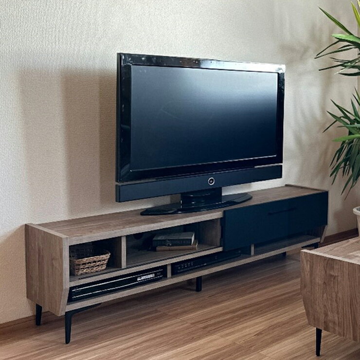 樂天商城 - ★3000円OFFクーポン有★ テレビ台 テレビボード 完成品 大川家具 収納 TV台 テレビラック ロータイプ おしゃれ TVボード ローボード 引き戸 幅160 アイアン ヴィンテージ ビンテージ モダン 木 北欧 北欧風 ベルモア 国産 日本製