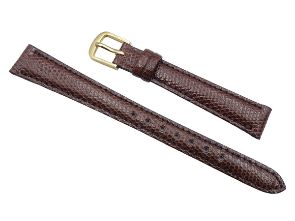 12mm セイコー 時計バンド ベルト レディース DX16 リザード こげ茶【送料無料】
