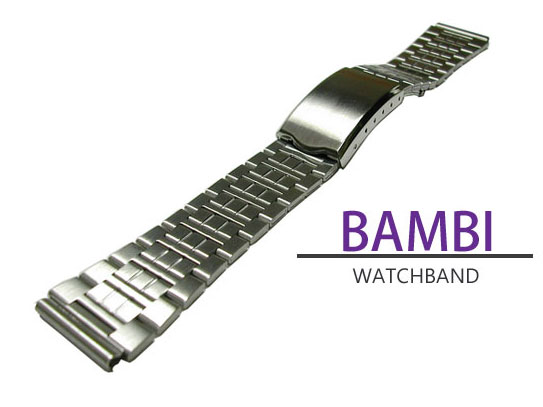 18mm ステンレス 時計バンド ベルト BSBE4844S バンビ BAMBI 正規品【送料無料】