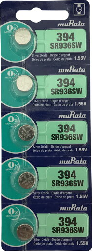 SR936SW(394) 時計用酸化電池 1シート【5個入り】 村田製作所 ムラタ Murata 【送料無料】 SR936SW(394) 時計用酸化電池 1シート【5個入り】 村田製作所 ムラタ Murata 【送料無料】