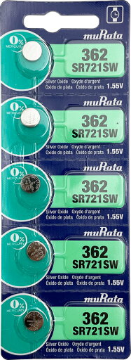 SR721SW(362) 時計用酸化電池 1シート 5個入り 村田製作所 ムラタ Murata 【送料無料】 SR721SW(362) 時計用酸化電池 1シート 5個入り 村田製作所 ムラタ Murata 【送料無料】