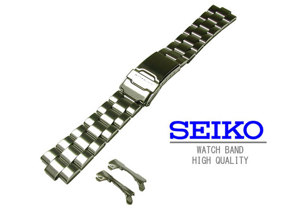 20mm セイコー SEIKO ステンレスブレス バンド（ベルト) 海外モデル SND255, SND253 4997JG 純正バンド 正規品【送料無料 ネコポスにて発送】