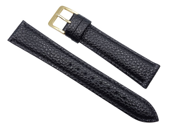 19mm セイコー 時計バンド ベルト DXG7 牛革シュリンク 黒 正規品【送料無料】