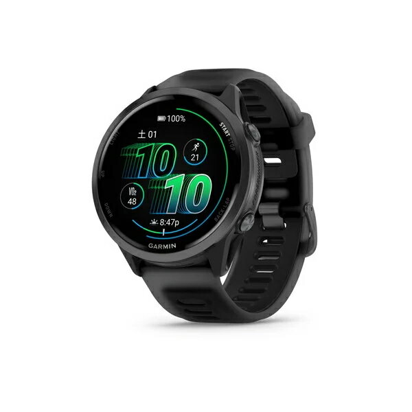 GARMIN ガーミン Forerunner 570 47mm ランニングGPSウォッチ 010-02971-30 スマートウォッチ ランニング 健康管理 音楽再生 心拍数 VO2Max AMOLED タッチディスプレイ GPS ブラック 正規輸入品【ショッピングローン24回無金利】