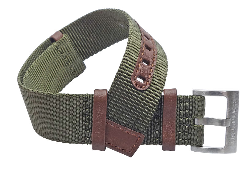 20mm ハミルトン純正 H690694302 H690.694.302 カーキフィールド メカニカル NATOベルト ショートサイズ XS 短め グリーン 正規品 【バネ棒外しプレゼント】