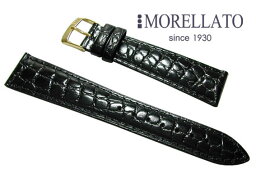 モレラート MORELLATO 時計バンド リバプール 　RIVERPOOL カーフ型押 黒 ブラック ネコポス 送料無料