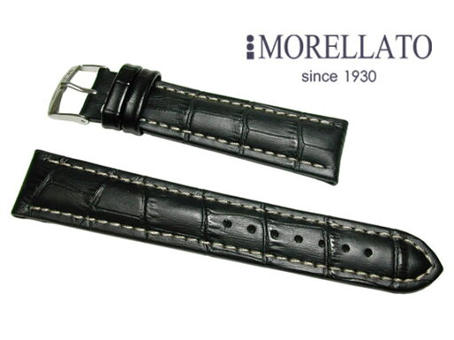 モレラート MORELLATO 時計バンド プラス PLUS カーフ型押 黒 ブラック 02P10Jan15 モレラート MORELLATO 時計バンド プラス PLUS カーフ型押 黒 ブラック 02P10Jan15
