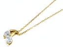 K18 イエローゴールド ダイヤモンド(0.69ct) プチネックレス N223