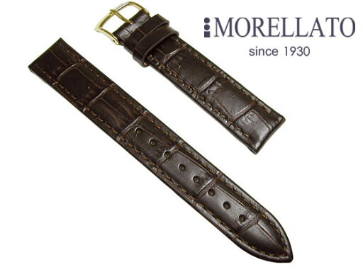 モレラート MORELLATO 時計バンド ベルト ボーレ BOLLE カーフ型押 ダークブラウン【送料無料】 モレラート MORELLATO 時計バンド ベルト ボーレ BOLLE カーフ型押 ダークブラウン【送料無料】