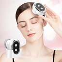 電動洗顔ブラシ 美顔器 洗顔ブラシ ボディケア 美容グッズ 顔マッサージ器 EMS RF 赤LED 振動 美肌 弾力 高浸透 高速タッピング USB充電 コード...