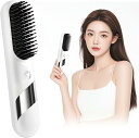 ストレートアイロン ヒートブラシ ヘアアイロン 「サロン級ツヤ髪」 4段温調節 140℃〜200℃ マイナスイオン 静電気防止 コードレス Type-C充電式 ...