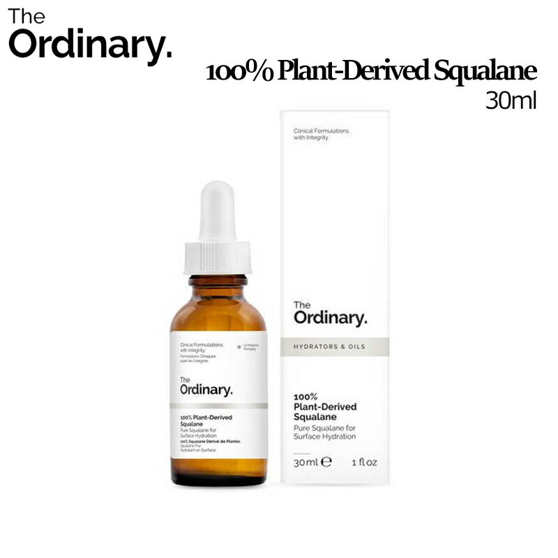[ジオーディナリー] The Ordinary 100% Plant-Derived Squalane 30ml/100% プラントディライヴスクアラン 30ml/Squalane/ビュッフェ/ビタミンC/グリコール酸/ナイアシンアミド10%＋ジンク1%/美容液