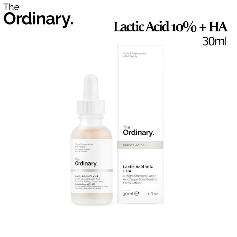 【ジオーディナリー】 　　・名称　　[ジオーディナリー] ラクティクアシッド10% + HA 30ml【楽天海外直送】 　　・内容量　30ml 　　・全成分　詳細参照 　　・保存方法　直射光線をさけて保管してください。 　　 ・使用期限　パッケージに記載 　　・広告文責 （株）JSJ Trading　//＋82-2‐562-0515 　　・メーカー名 A DECIEM ・輸入者　 JSJ Trading　 　　・区分 化粧品 　　・製造国　カナダ 【注意事項】 ・当店でご購入された商品は、原則として、「個人輸入」としての取り扱いになり、すべて韓国ソウルからお客様のもとへ直送されます。 ・ご注文後、2営業日以内に配送手続きをいたします。　配送作業完了後、1週間程度でのお届けとなります。 ・個人輸入される商品は、すべてご注文者自身の「個人使用・個人消費」が前提となりますので、 ご注文された商品を第三者へ譲渡・転売することは法律で禁止されております。 ・関税・消費税が課税される場合があります。 詳細はこちらご確認下さい。 ＊色がある場合、モニターの発色の具合によって実際のものと色が異なる場合がある。 使用・個人消費」が前提となりますので、 ご注文された商品を第三者へ譲渡・転売することは法律で禁止されております。 ・関税・消費税が課税される場合があります。 詳細はこちらご確認下さい。 ＊色がある場合、モニターの発色の具合によって実際のものと色が異なる場合がある。