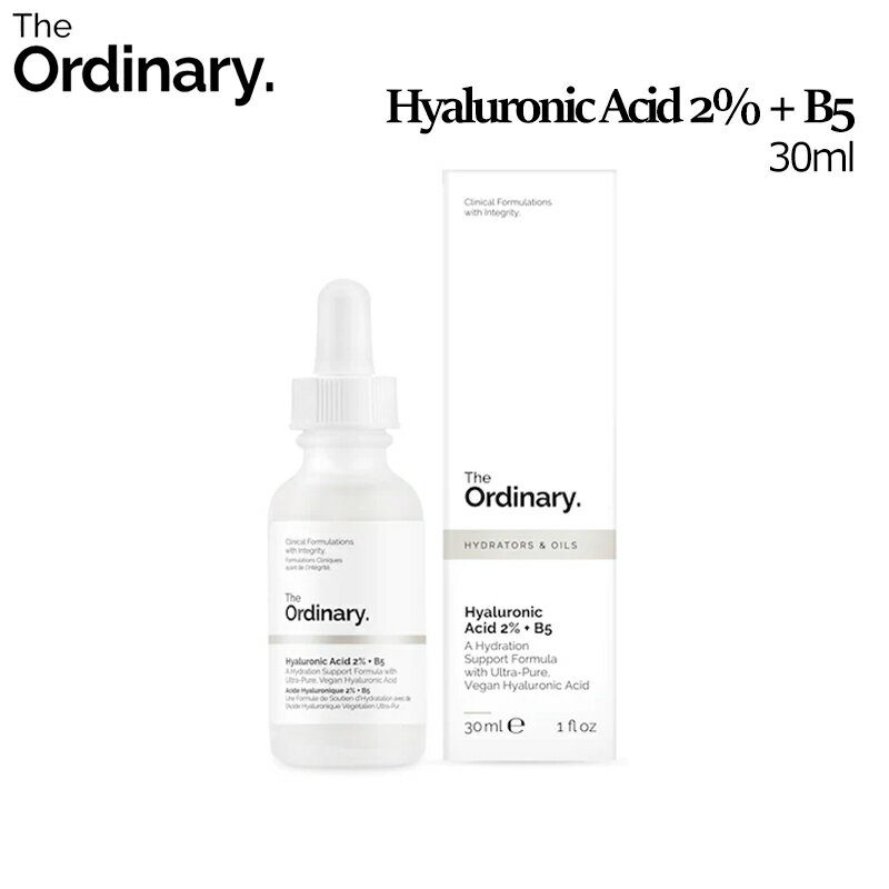 [ジオーディナリー] The Ordinary Hyaluronic Acid 2% + B5 30ml/ヒアルロン酸 2%+ビタミンB5 30ml/Squalane/ビュッフェ/ビタミンC/グリコール酸/ナイアシンアミド10%＋ジンク1%/美容液